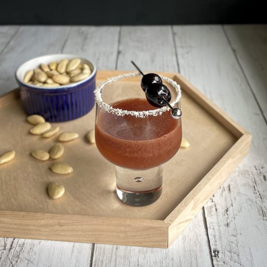 Cherry Bakewell Cocktail - Recipe photo by uglyducklingbakery