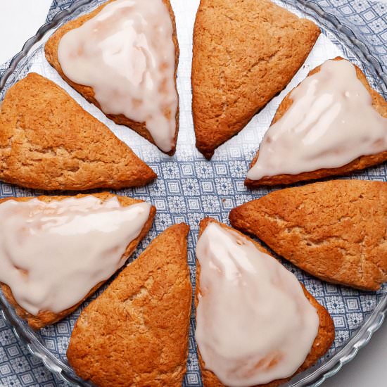 Bisquick Scones with an Easy Glaze - Recipe photo by KeyToMyLime