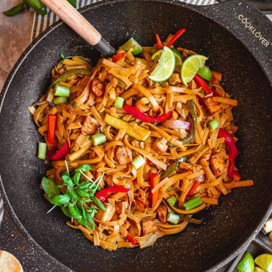 Vegan Thai Drunken Noodles Recipe - Recipe photo by oohlalaitsvegan