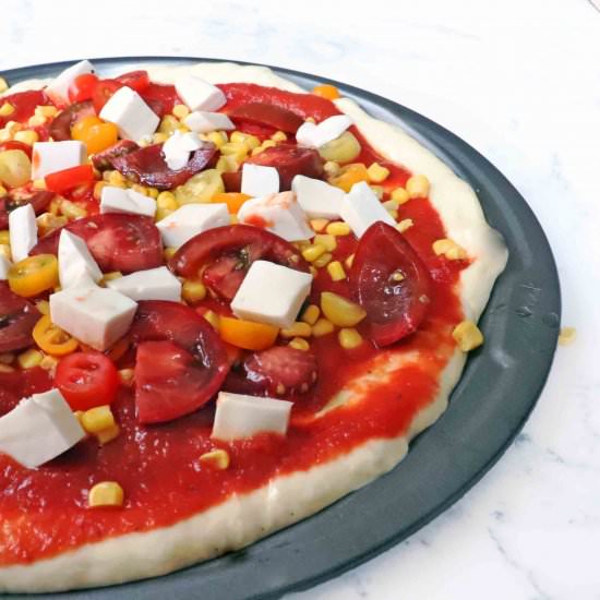 Homemade Vegan Pizza Dough Recipe - Recipe photo by Sinful Kitchen