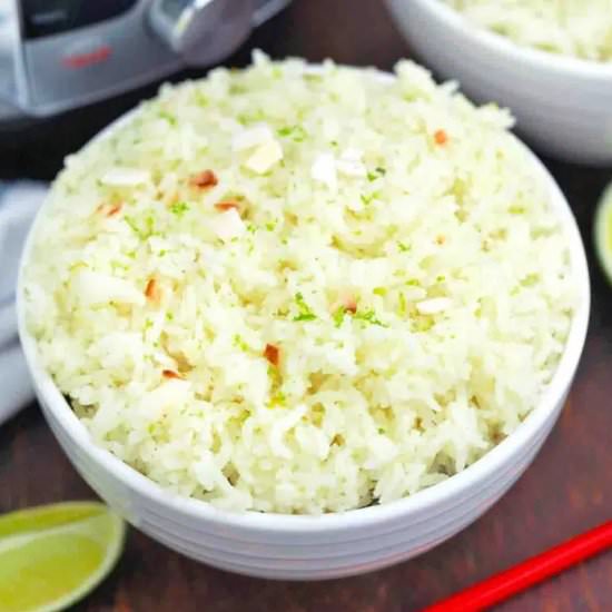 Instant Pot Coconut Rice - Recipe photo by peasandpeonies