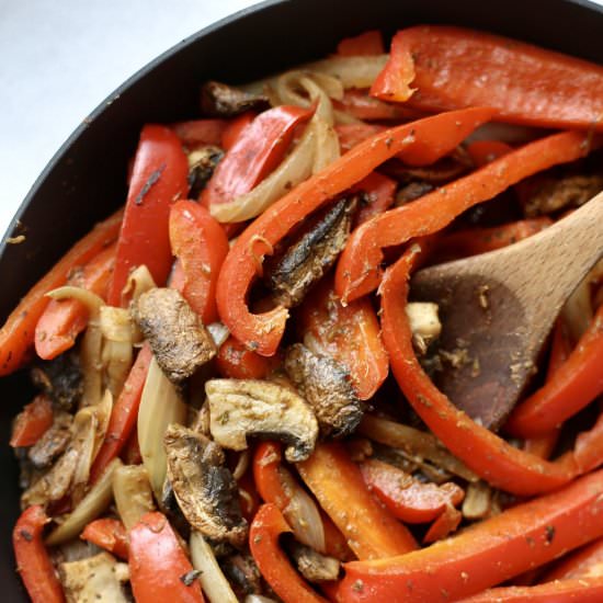 Vegan Portobello Mushroom Fajitas - Recipe photo by theconscientiouseater