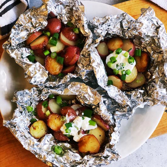 Grilled Potatoes in Foil - Recipe photo by Keeping It Simple