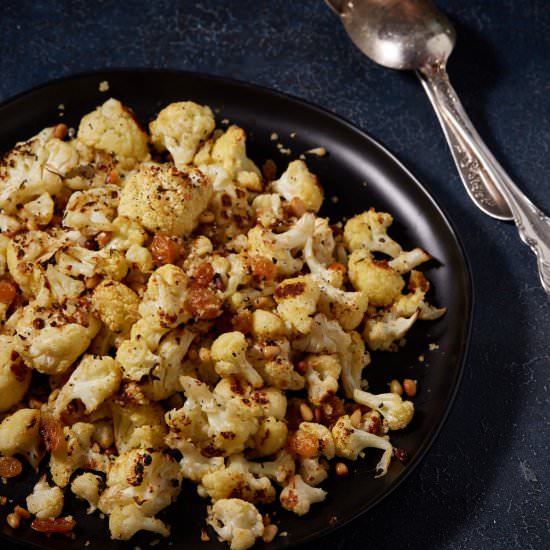Roasted Cauliflower - Recipe photo by Barbara Curry