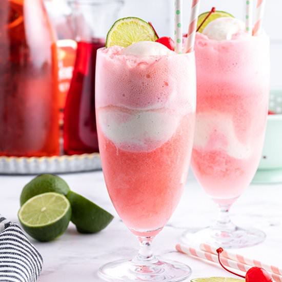 Shirley Temple Ice Cream Float - Recipe photo by bellyfull