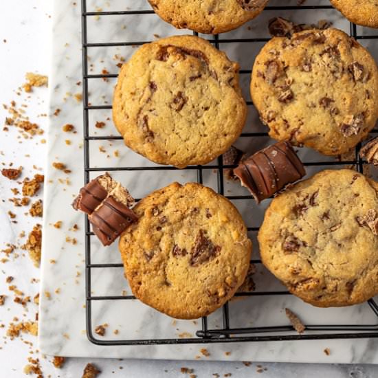 Kinder Bueno Cookies - Recipe photo by The Littlest Crumb