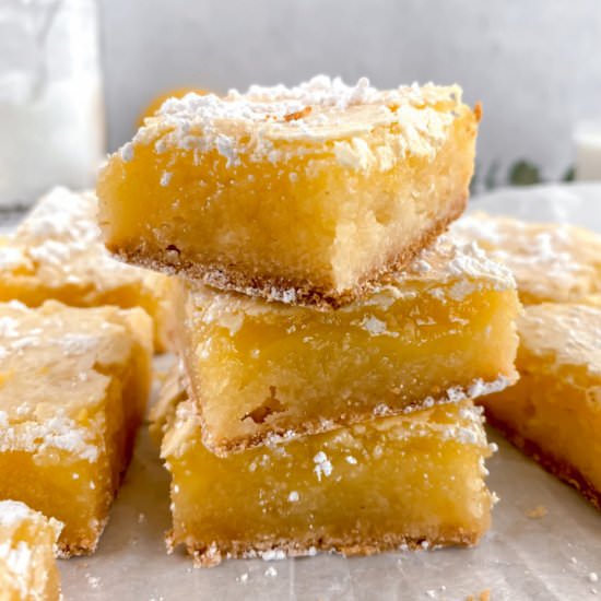 Dairy Free Lemon Bars - Recipe photo by apaigeofpositivity