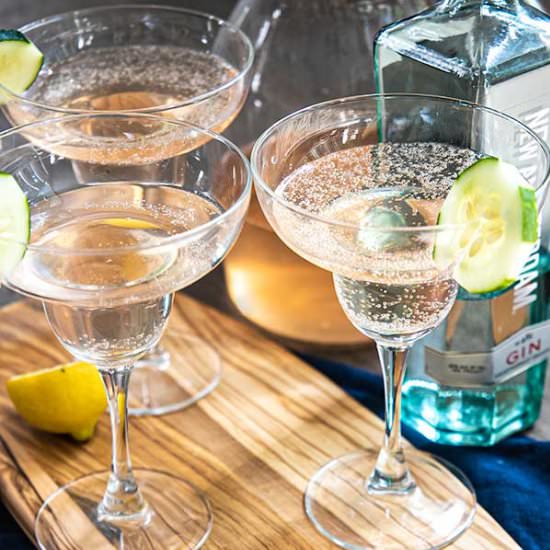 Cucumber Gin Sparkling Cocktail - Recipe photo by healnourishgrow