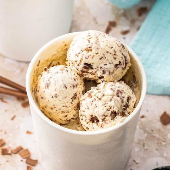 No Churn Chocolate Chip Ice Cream - Recipe photo by sugarsaltmagic