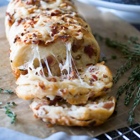 Bacon & Cheese Pull Apart Biscuits - Recipe photo by sipandsanity