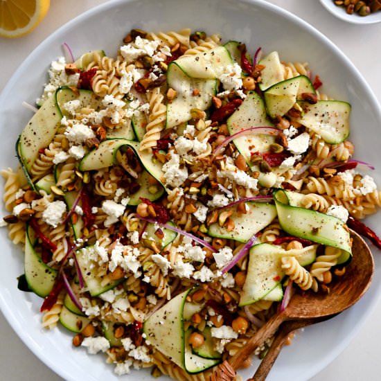 Zucchini Pasta Salad - Recipe photo by justataste