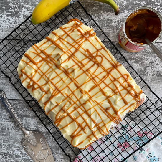 Banana Traybake with Cream Cheese - Recipe photo by donnadundasblog