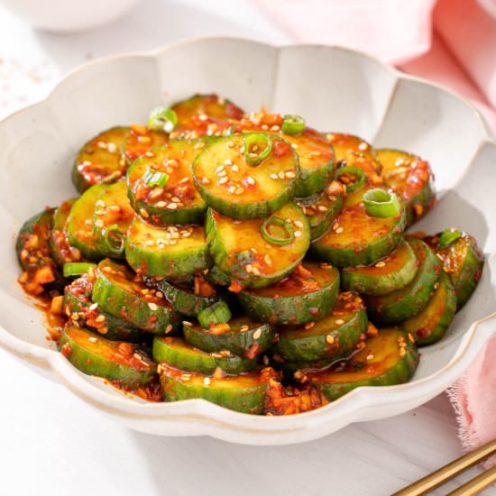 Korean Cucumber Salad - Recipe photo by takestwoeggs