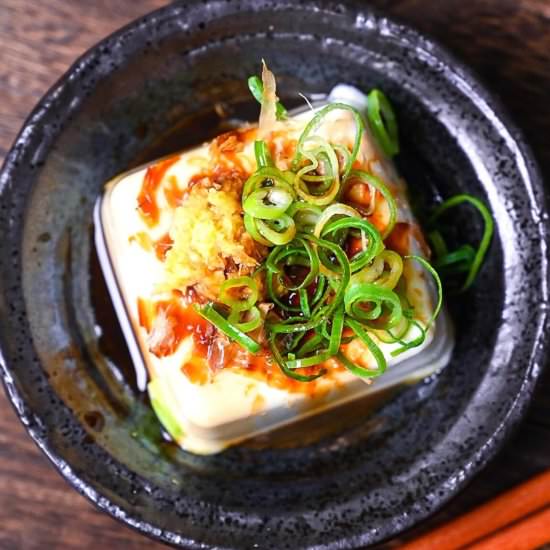 Hiyayakko (Japanese cold tofu) - Recipe photo by Sudachi Recipes