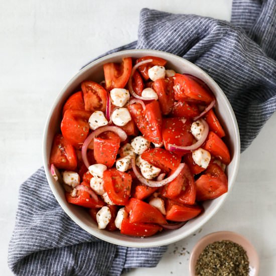 Marinated Tomato Salad - Recipe photo by farmflavor