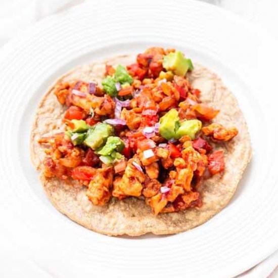 Ground turkey tostadas - Recipe photo by thetortillachannel