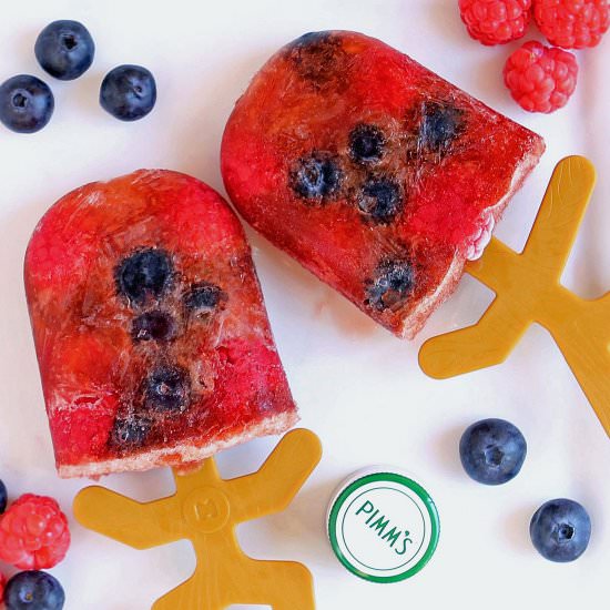 Pimm's Ice Lollies (Pimmsicles) - Recipe photo by glutenfreealchemist