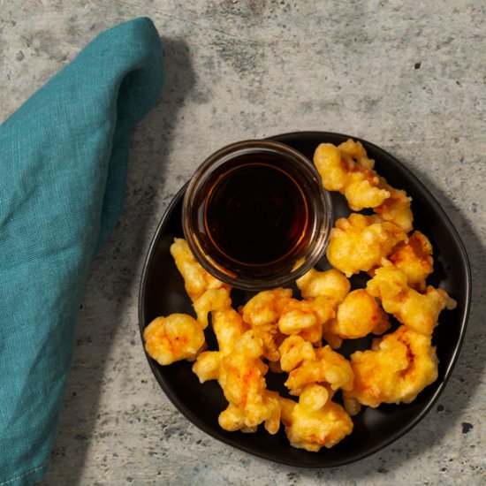 Crawfish Temoura - Recipe photo by Austin Eats