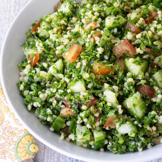 Tabbouleh - Recipe photo by For the Love of Cooking