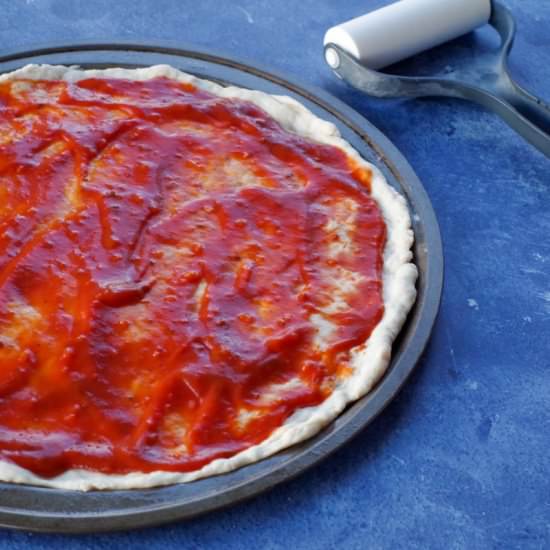 15 Minute Pizza Dough - Recipe photo by Food Meanderings