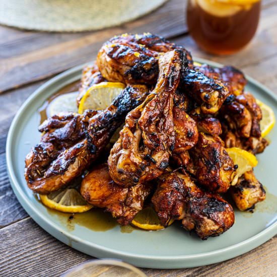 Spiked Arnold Palmer Chicken - Recipe photo by chilesandsmoke