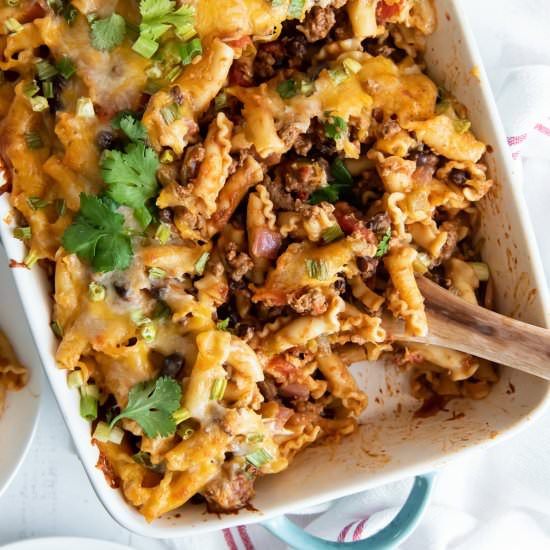 Taco Pasta Bake - Recipe photo by Valeries Kitchen
