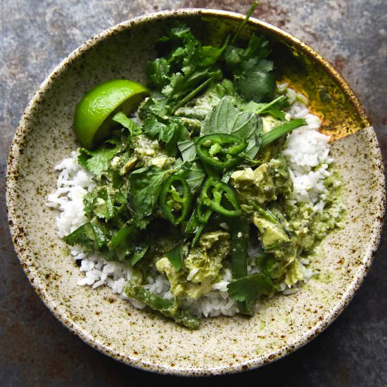 FODMAP friendly Thai green curry - Recipe photo by georgeats