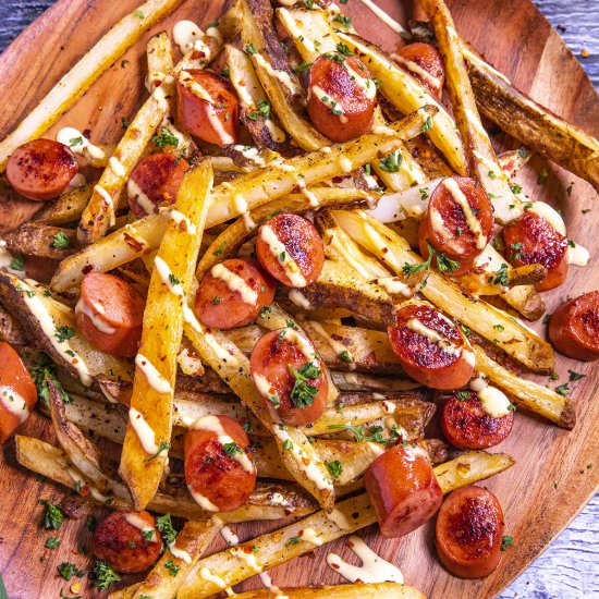 Salchipapa (Peruvian Street Food) - Recipe photo by ChiliPepperMadness