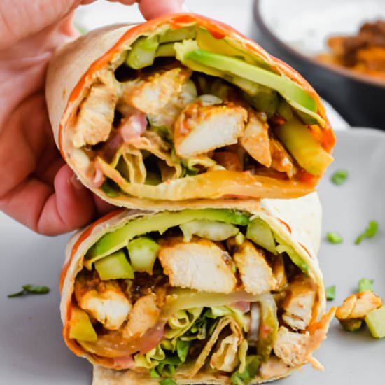 Buffalo Ranch Chicken Wrap - Recipe photo by apaigeofpositivity