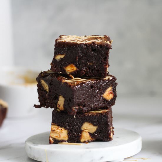 Caramilk Brownies - Recipe photo by Modest Munchies