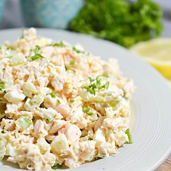 KETO CHICK-FIL-A CHICKEN SALAD - Recipe photo by Stylish Cravings