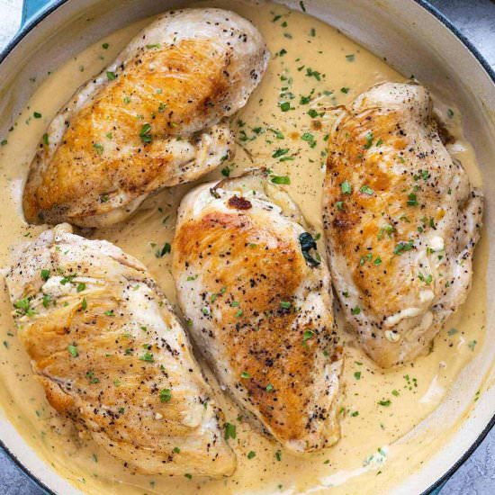 Mushroom Stuffed Chicken Breast - Recipe photo by Jessica Gavin