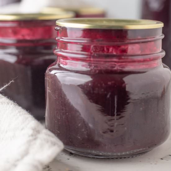 Blueberry Syrup - Recipe photo by BinkysCulinaryCarnival