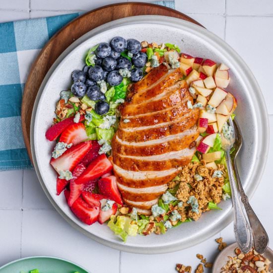 CHICKEN FRUIT SALAD - Recipe photo by worldly_treat