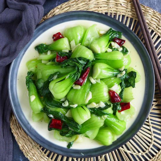 BOK CHOY STIR-FRY - Recipe photo by Red House Spice
