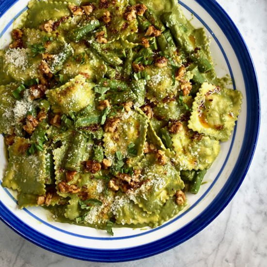 Weeknight Fancy Ravioli - Recipe photo by thebrookcook.wordpress.com