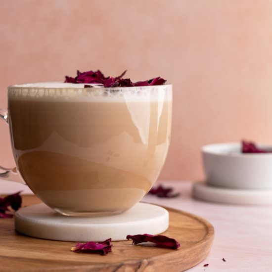 Rose Chai Latte - Recipe photo by CookhouseDiary