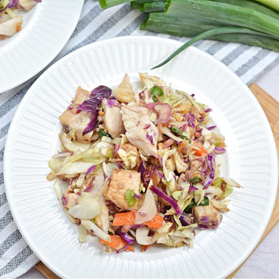 KETO ASIAN CHICKEN CHOPPED SALAD - Recipe photo by Stylish Cravings