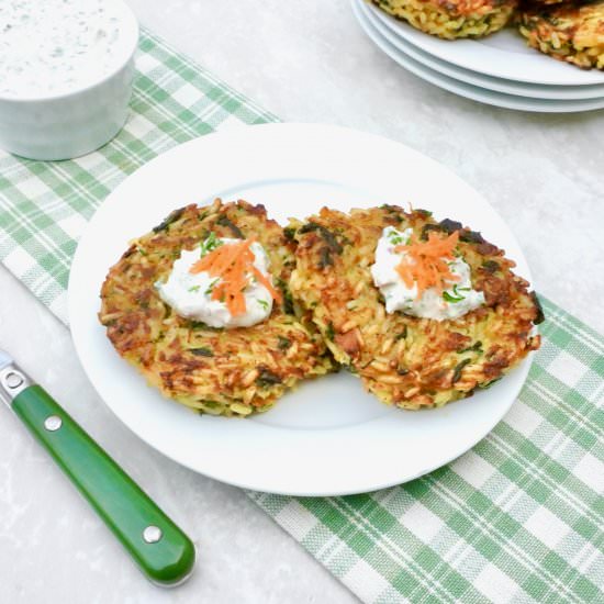 Brown Rice Veggie Cakes - Recipe photo by anothertablespoon