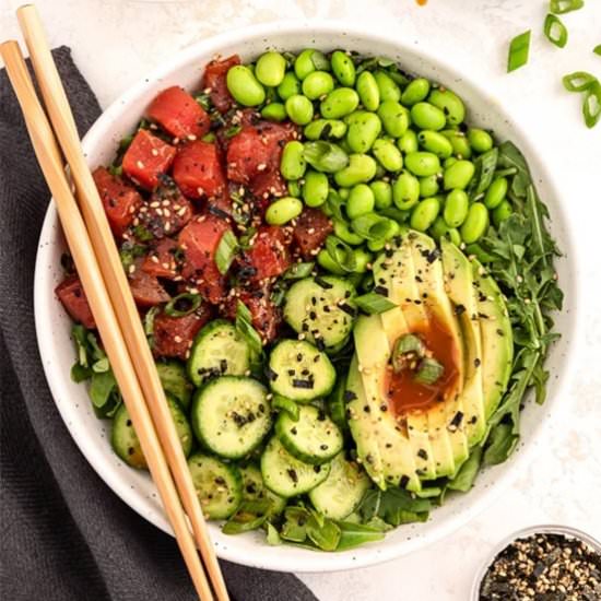 Tuna Poke Salad - Recipe photo by Skinnytaste