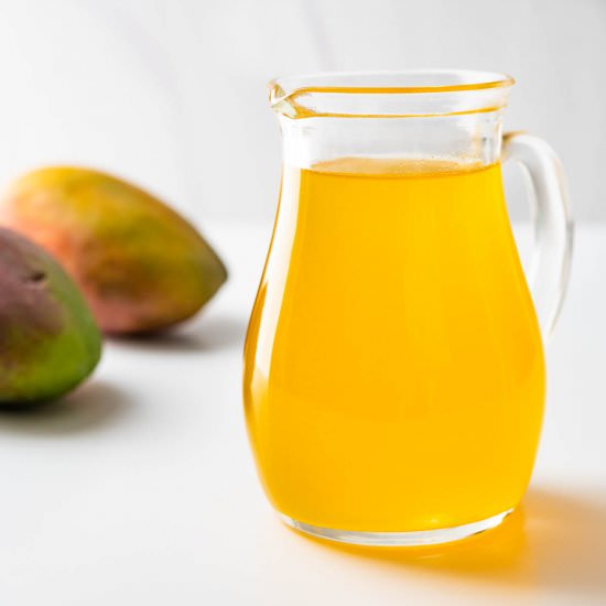 Mango Simple Syrup - Recipe photo by garlic and zest
