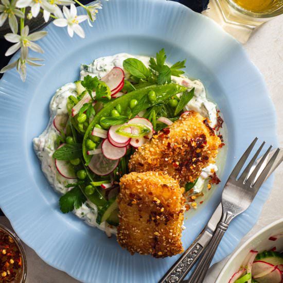 Crispy Hot Honey Halloumi - Recipe photo by rhubarbandcod
