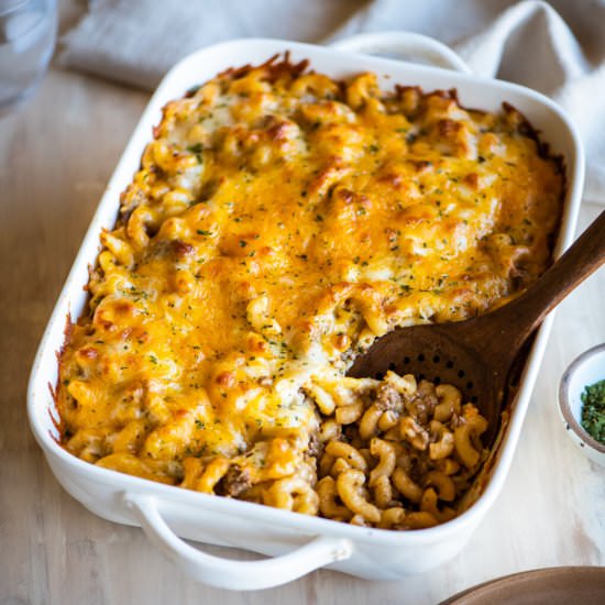 Easy Cheeseburger Casserole - Recipe photo by dudethatcookz