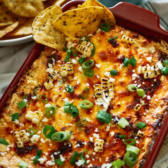 Cheesy Elote Dip - Recipe photo by theseasonaljunkie