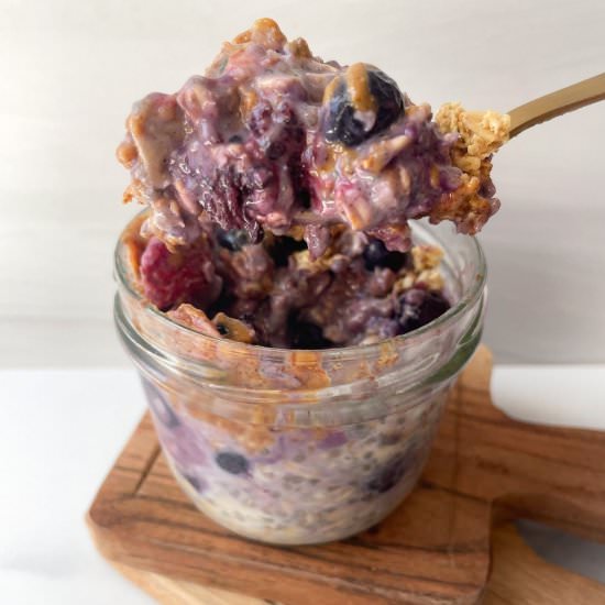 Overnight Oats with Frozen Fruit - Recipe photo by frozen_bananas_