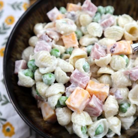 Pea Pasta Salad - Recipe photo by TheFreckledCook