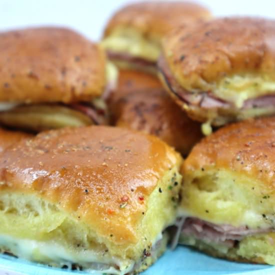 Ham and Cheese Sliders - Recipe photo by TheFreckledCook