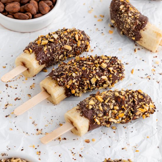 Chocolate Covered Frozen Bananas - Recipe photo by purelykaylie