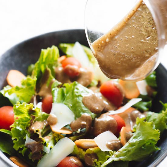 Creamy Balsamic Dressing - Recipe photo by SavorSimpleBlog