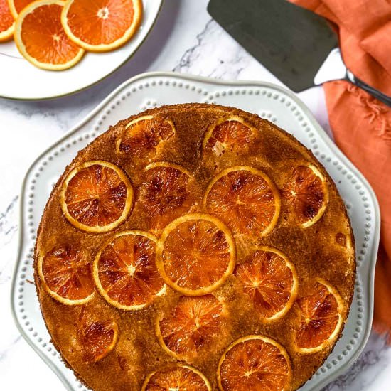 Orange Upside Down Cake - Recipe photo by Sweet Simple Masala